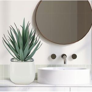 Pequeñas Suculentas Artificiales en Macetas, Decoración Boho para Interiores, Baño y Dormitorio, Plantas Artificiales de Agave, Vegetación para Cafetería y Hogar - Product Image 2