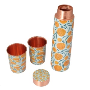 Factory Sales Shiny Polished Metal <b>Copper</b> Water Enamel Finishing Large Water <b>Bottle</b> With Leak Proof Lead <b>Drinking</b> Water <b>Bottle</b> - Product Image 4