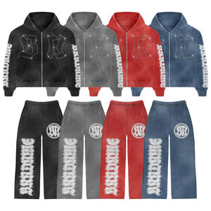 Conjunto Deportivo para Hombre en Oferta |   Conjunto Deportivo de Dos Piezas con Pedrería, Personalizado OEM ODM |   Conjunto Deportivo para Correr de Otoño - Product Image 1