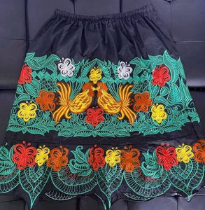 Jupes décontractées polynésiennes pour femmes en coton de haute qualité, fabriquées au Pakistan, broderie personnalisée style hawaïen, prix bas - Product Image 1