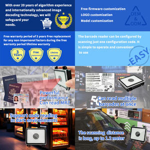 Mesin pembaca kode batang, mesin pembaca kode batang tetap, pemindai paspor, kartu ID, modul pembaca kode batang Industrial CMOS 1D 2D - Product Image 2