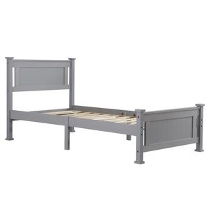 Vertical Decorative Core Wooden Bed for Twin Grey Replacement with Code 80070508 - Product Image 1