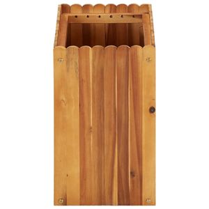 Jardinière surélevée en bois d'acacia massif 50x30x50 cm, couleur bois naturel, pour pots et jardinières - Product Image 3