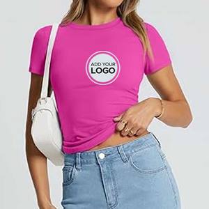 Camiseta de Manga Corta para Mujer, Mezcla Triple de Algodón Orgánico, Cuello Redondo, Estilo Relajado - Product Image 2