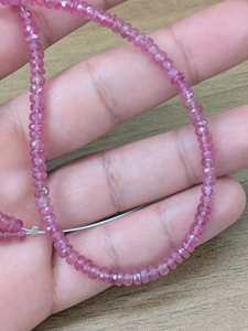 Cuentas Redondas de Zafiro Rosa AAA de 4 mm, Cuentas Facetadas para la Elaboración de Joyas, Marca Lustre, Certificadas por Terceros - Product Image 3