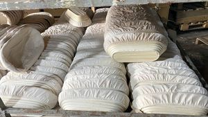 <b>Bread</b> Proofing <b>Basket</b> Set Natural Rattan Banneton with Linen Liner for Sourdough Dough Rising Baking Tool Round Fermentation Kit - Product Image 4