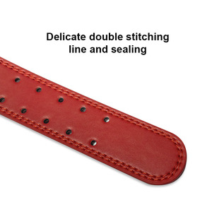 Manufacturer Professional 4-Inch Genuine Leather Adjustable Waterproof Power Lifting <b>Belt</b> Back Waist Support Fitness Safety - Product Image 2