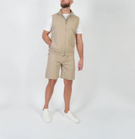 Ensemble Gilet et Short d'été pour Homme – Respirant, Sans Manches, avec Fermeture Éclair, Multi-poches, Léger et Décontracté