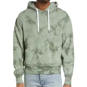 Sudadera con Capucha de Algodón Puro de 380g-450g, Estilo Urbano, Estampado Powder Puff, Tallas Grandes, para Parejas - Product Image 1