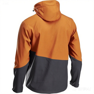 Chaqueta Cortavientos con Capucha para Hombre, Cierre de Cremallera, Ropa Deportiva de Invierno, Corte Regular, Material de Poliéster - Product Image 2