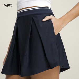 2025, Falda corta de tenis activa ligera para mujer, gran oferta, entrenamiento de Golf, vestido para correr, bolsillos, Sarga de LICRA de algodón de secado rápido - Product Image 5