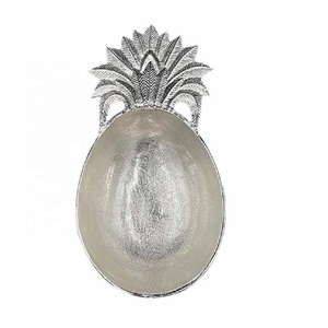 Bol décoratif en aluminium de haute qualité ensemble de 2 bol en métal de pièce maîtresse de mariage bol en aluminium pour salle à manger café et Table Console - Product Image 6