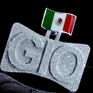 Pendentif cœur en argent sterling 925 sur mesure, serti de moissanite VVS, bijoux hip-hop de luxe pour homme, charmes de joaillerie fine - Product Image 6