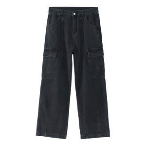 pantalones cargo de pierna ancha para hombre - Product Image 4