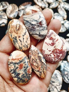 Cabujón de Jaspe Rosa Natural de Alta Calidad, Calidad AAA, Piedra Preciosa Pulida Suelta para Joyería, Lote de Piedras a Precio de Mayoreo - Product Image 3