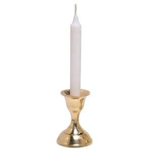 Portavelas pequeño vintage de latón de alta calidad con acabado pulido para decoración del hogar, soporte de metal para velas para decoración de mesa. - Product Image 5