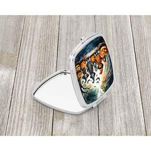 Trick Treaters Spooky Halloween Compact <b>Makeup</b> <b>Mirror</b> Decorative <b>Travel</b> Folding Handheld for Women & Girls Pocket Gifts - Product Image 2