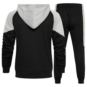 Mens Two Piece Tracksuit <b>Set</b> Hooded Sweatshirt and Jogger Pants Casual Sportswear Training Outfit Daily - Product Image 2