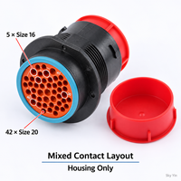Connecteur circulaire HDP24-24-47PE à 47 positions, boîtier de borne mâle scellé pour montage sur panneau, pour faisceau de câbles, stock en vrac