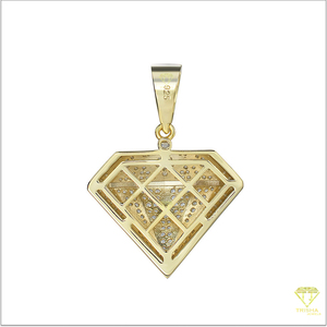 Colgante de Plata de Ley 925 grande de Hip Hop de alta calidad con colgante de diamante cultivado en laboratorio para hombres - Product Image 5