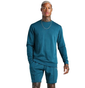 Conjunto Deportivo Ligero de Dos Piezas para Hombre, Verano, con Logotipo Personalizado, Pantalones Cortos y Camiseta Transpirables de Spandex/Algodón - Product Image 2
