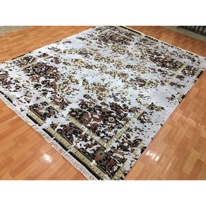 Alfombra de Lana Hecha a Mano, Estilo Persa Vintage Roja, Alfombra de Pelo Denso y Suave, Revestimiento de Piso de Primera Calidad - Product Image 1