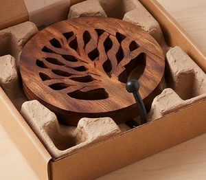 Artisanal Wooden Wall Mount <b>Hook</b> With Tree Carving Design Rustic Style Single <b>Hook</b> <b>For</b> Clothing Storage And Bathroom Clothes - Product Image 4