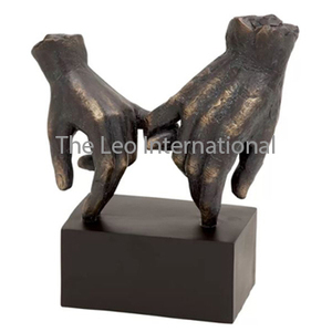 Escultura Metálica Moderna de Primera Calidad, Elegante Adorno Decorativo para Interiores de Oficinas, Escultura con Textura Moderna - Product Image 6