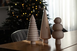 Wooden Christmas Tree Shape <b>Table</b> Object for Home Offices Room and Bedside <b>Table</b> Decoration Natural Finished Xmas Tree - Product Image 3
