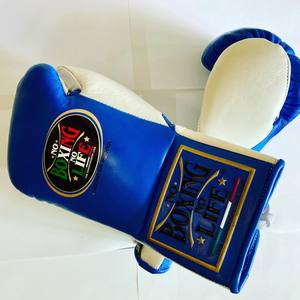 Gants de boxe en cuir de vachette originaux à lacets, sans rembourrage, pour une performance optimale, avec absorption de l'humidité, modèle RL-BG-230 - Product Image 3