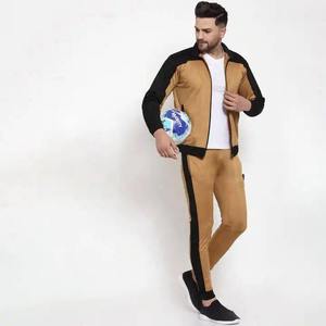 Survêtement Homme Color Block Manches Longues Fermeture Éclair Respirant Décontracté Sportswear Automne Coupe Classique Polyester Coton - Product Image 2