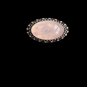 Wholesale Beautiful Super Quality Natural <b>Crystal</b> ROSE QUARTZ Silver Electroplated Ring Beautifully Polished with High Qu - Product Image 4