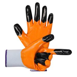 Guante de poliéster y nailon con palma recubierta de NBR, tejido elástico en Vietnam, puño de punto, textura micro arenosa suave, para logística, ensamblaje y embalaje. - Product Image 4