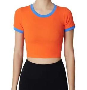 เสื้อยืดแขนสั้นทรงเข้ารูป ระบายอากาศได้ดี ลายพิมพ์สไตล์ Y2K สำหรับผู้หญิง - Product Image 6