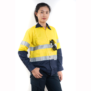 Camisa de Trabajo de Seguridad Reflectante Personalizada para Hombres, Trabajadores de la Construcción y Minería en Australia, de Poliéster Antiestático, Transpirable e Impermeable - Product Image 1