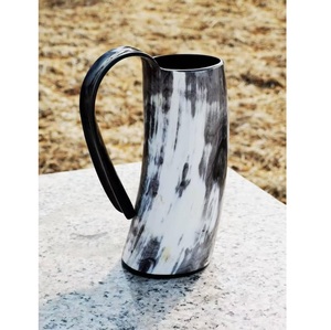 Top Selling Horn Mug Drinking <b>Cup</b> <b>for</b> Beer Coffee <b>Tea</b> Rustic Viking Style Home Use Available at Factory Price - Product Image 1
