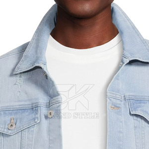 Servicios OEM, Chaqueta Vaquera Lisa para Hombre de Diseño Personalizado de Alta Calidad, Chaqueta Vaquera Transpirable de Invierno para Hombre, Nuevo Diseño - Product Image 5