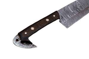 Cuchillo de Cocina de Acero de Damasco Hecho a Mano, Cuchillo Profesional para Cortar Carne, Cuchillo de Carnicero Afilado como una Navaja, Logotipo Personalizado OEM Disponible - Product Image 3