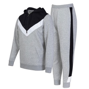 ชุดเซ็ตเสื้อแจ็คเก็ตซิปพิมพ์ลายระบายอากาศสำหรับผู้หญิงและกางเกงเอวยางยืด ชุดวอร์มฤดูหนาวแบบสองชิ้น - Product Image 1