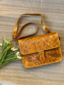 Sac à main en cuir véritable Crunch véritable fait à la main Sac à main en cuir véritable Crunch pour femmes sac à bandoulière en cuir véritable Vintage pour le bureau - Product Image 3