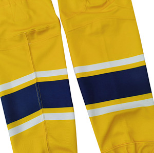 Yellow Blue Striped Basketball Leg Warmers Breathable Knitted Adult <b>Knee</b> <b>High</b> Sport <b>Socks</b> - Product Image 3