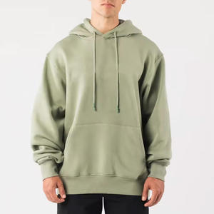 Sudadera con capucha de forro polar grueso y hombros caídos, MOQ bajo, personalizada para marcas de streetwear estadounidenses, producción con logotipo personalizado de marca privada. - Product Image 6
