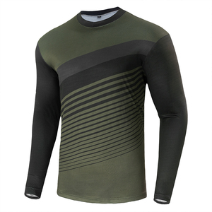 Nuevo Diseño, Jersey de Motocross de Manga Larga para Hombre, Verde Oliva y Negro, Ropa Deportiva de Secado Rápido, Manga Completa, para Todas las Temporadas - Product Image 1