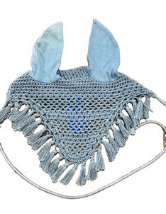 Venta al por mayor de gorros para caballos personalizados, tejidos a mano, transpirables, de poliéster, con visera protectora para las orejas - Product Image 2