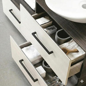 Servicio ODM: Herrajes Modernos de Aleación de Zinc Negro Mate con Barra Cuadrada para Gabinetes de Cocina, Cajones de Baño y Muebles - Product Image 6