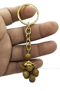 พวงกุญแจคริสตัลคุณภาพสูง รูปภาพหินแจสเปอร์รูปองุ่น หินธรรมชาติจากจีน ลูกปัดหินบำบัด พวงกุญแจของขวัญสำหรับผู้หญิง - Product Image 2