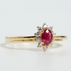 Anillo Ovalado de Esmeralda, Plata de Ley 925, Chapado en Oro de 14K, Anillo Vintage con Halo de Piedras Preciosas para Mujer, Joyería de Regalo - Product Image 3