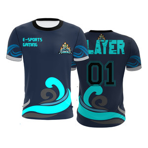 Maillot de jeu Wolves E-Sports, impression par sublimation, séchage rapide, 100% polyester, unisexe, col rond, vêtements d'équipe pour adultes - Product Image 2