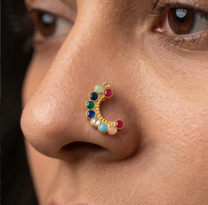 Divyoro Rainbow Crescent <b>NosePin</b> - Product Image 4