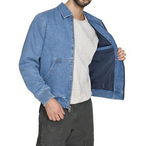 Veste en jean pour homme de qualité supérieure, 100% denim, mode hiver, veste d'extérieur tendance, chaude, respirante, épaisse - Product Image 2